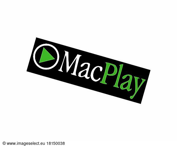 MacPlay  gedrehtes Logo  Weißer Hintergrund B
