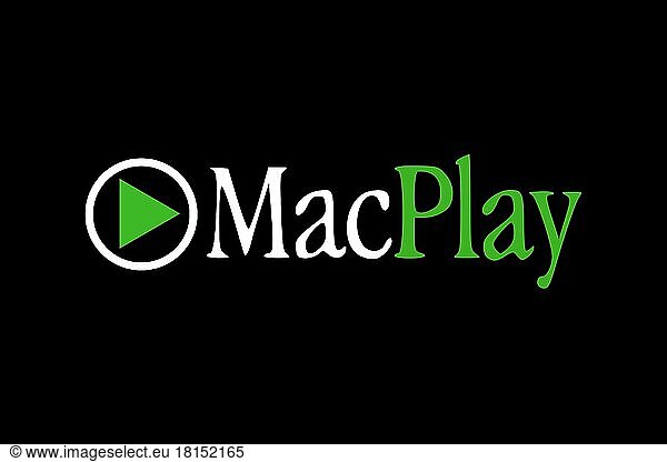 MacPlay  Logo  Schwarzer Hintergrund