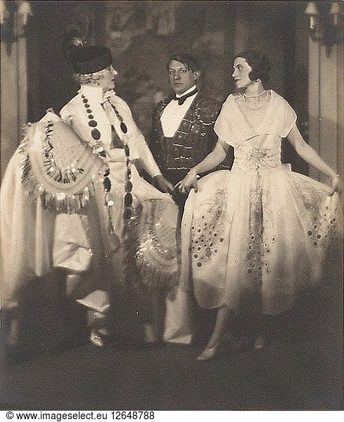 Madame Errazuriz  Pablo Picasso und Olga Khokhlova auf einem Ball des Grafen Etienne de Beaumont  Montparna