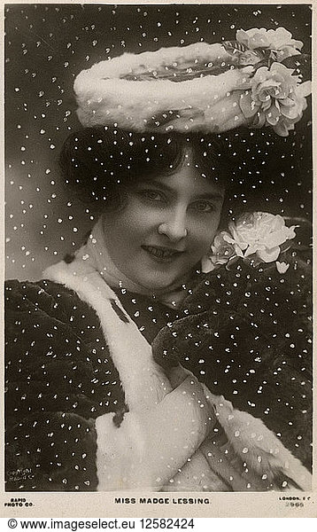 Madge Lessing  German actress  c1906. Artist: Unknown