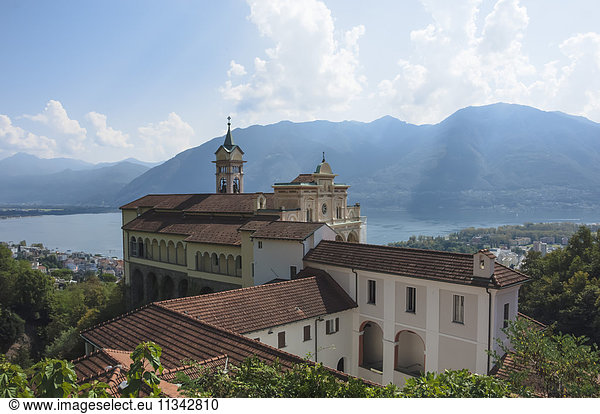 Madonna del Sasso  Monastery  Orselina  Locarno  Lake Maggiore  Ticino  Switzerland  Europe