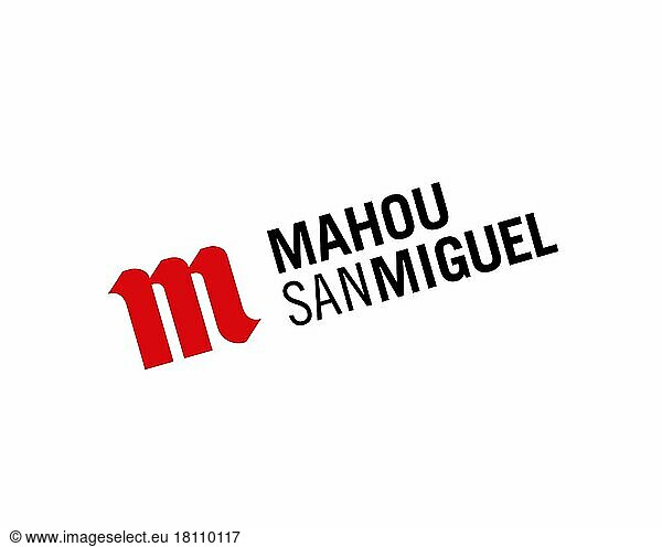 Mahou San Miguel Group  gedrehtes Logo  Weißer Hintergrund