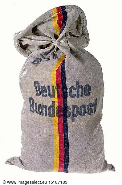 mail  old mail bag  letter  German Federal Post Office  Germany  circa 1985