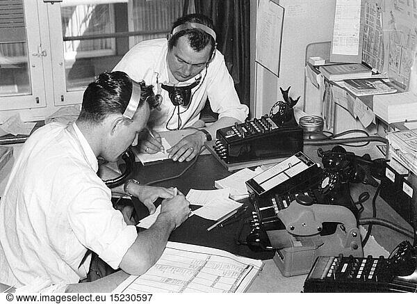 mail  telephone  telephones with headset  Germany  later 1930s