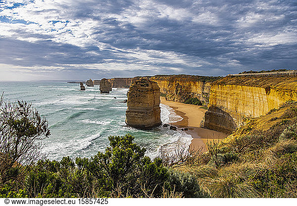 malerischer Blick auf die australische Küste bei den zwölf Aposteln
