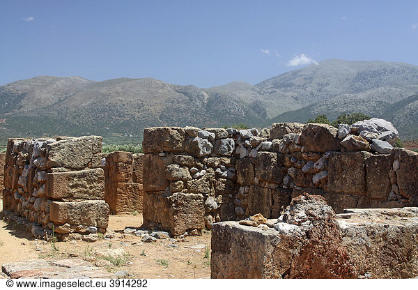 Malia Palast  Ausgrabungsstätte  Minoischer Palast  Heraklion  Kreta  Griechenland  Europa