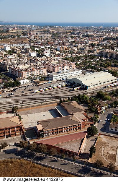 Mallorca,  Balearic Islands,  Spain,  Palma de Mallorca,  Terminal of the metro line,  It runs from the city centre to the University campus UIB - Universitat de les Illes Balears