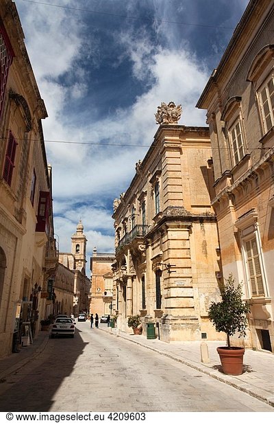 Malta  Central  Mdina  Rabat  Triq Villegaignon street