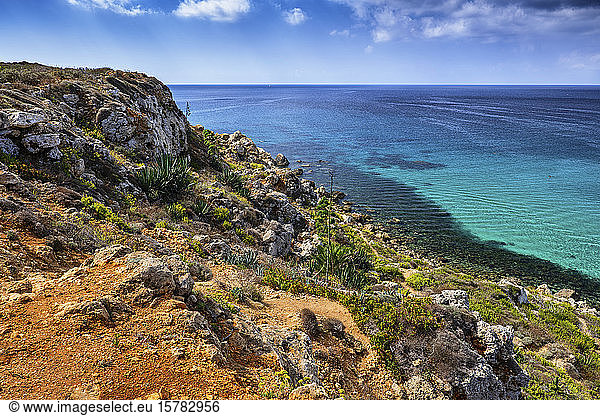 Malta  Coastline and sea