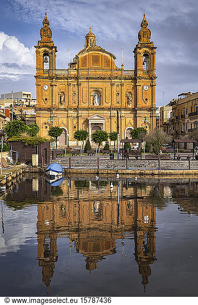 Malta  Msida  Facade of church of Saint Joseph