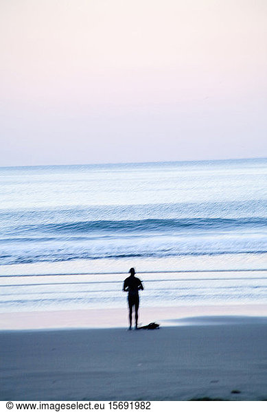 man  beaches  solitude