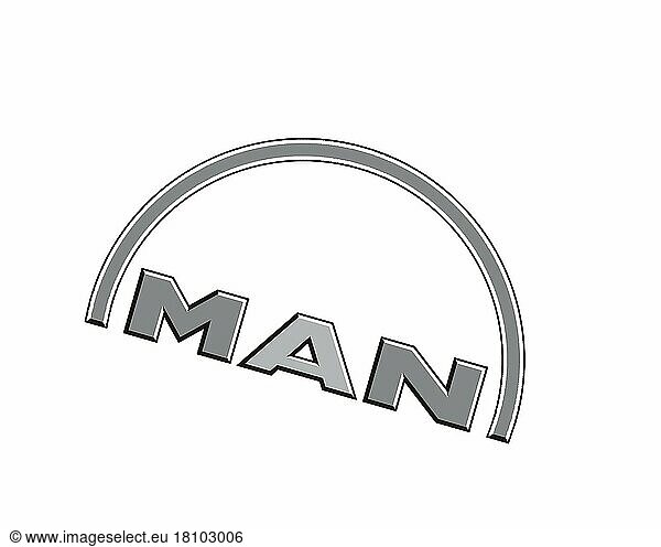 MAN SE  gedrehtes Logo  Weißer Hintergrund B