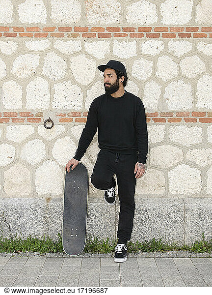 Man Skateboarder Lifestyle Hipster Concept