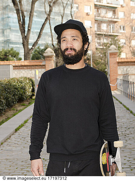 Man Skateboarder Lifestyle Hipster Concept