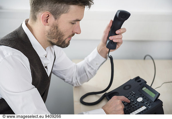Manager Telefon Telefonnummer wählen Büro