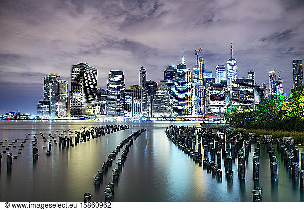 Manhattan Glows Across East River NYC