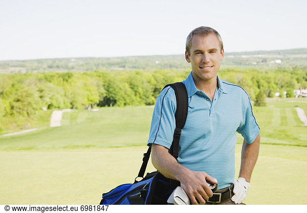 Mann  Golfsport  Golf  Kurs