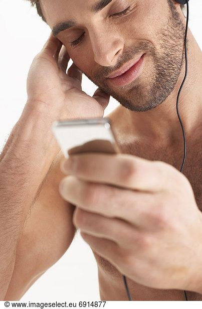 Mann  zuhören  Spiel  MP3-Player  MP3 Spieler  MP3 Player  MP3-Spieler