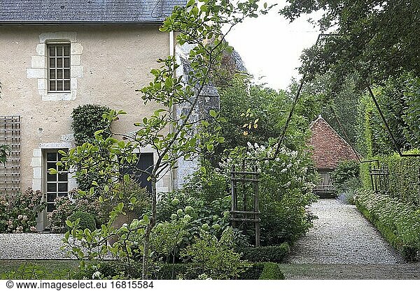 Manor house of Domaine de Poulaines  Poulaines  Department of Indre  Historic Province of Berry  Centre-Val de Loire region France.