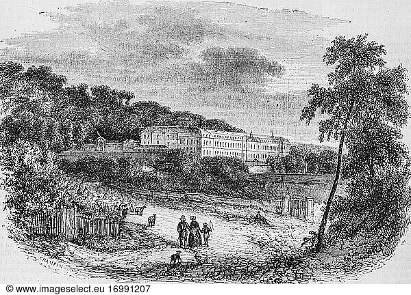 Manufacture de sevre  paris gemälde von edmond texier  editor paulin et le chavalier 1853.