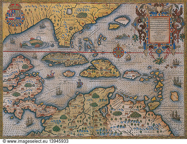 Map of Gulf of Mexico and C Map of Gulf of Mexico and C,1594,america's ...