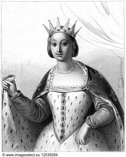 Marguerite de Provence Queen Consort of Louis IX of France. Artist: Unknown