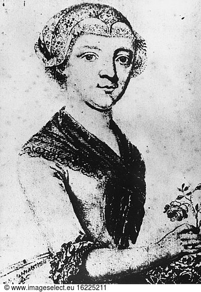 Maria Anna Thekla Mozart / Draw. / c. 1777