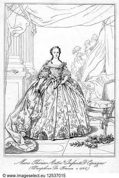 Maria-Teresa of Spain  daughter of King Philip V of Spain  (1726-1746). Artist: Unknown