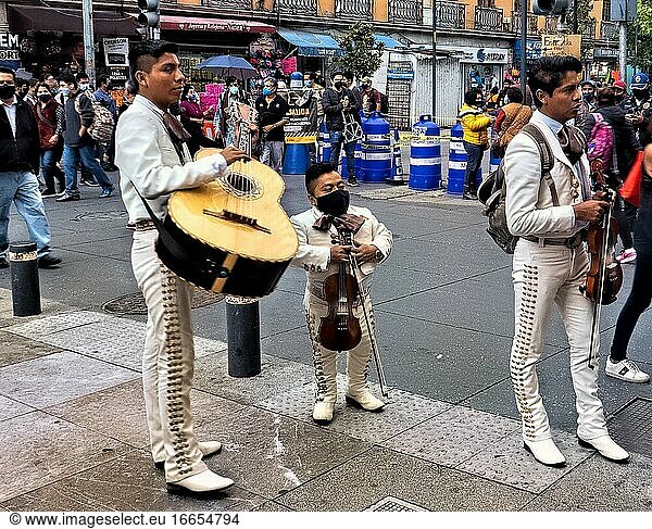 Mariachi-Musiker in Mexiko-Stadt  Mexiko.