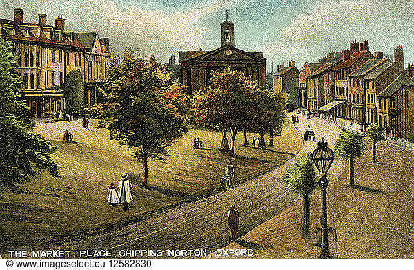 Market Place  Chipping Norton  Oxfordshire  late 19th or early 20th century.Artist: Langsdorff and Co