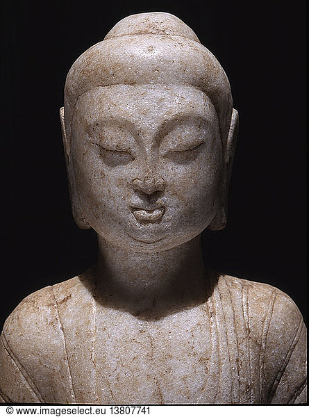 Marmorfragment einer Buddha-Statue  China  Chinesisch Datum/Periode: Sung-Dynastie 960 - 1279 n. Chr. Quelle: Werner Forman Archive/ Private Collection  London. Standort 04