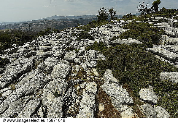 Marmorlandschaft von Thassos  Griechische Inseln  Griechenland  Europa