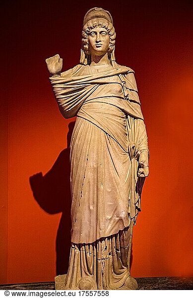 Marmorstatue der Julia Domna  Perge  2. Jhd. Halle der Götter  Archäologisches Museum  Antalya  Türkei  Antalya  Türkei  Asien