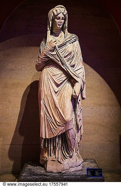 Marmorstatue der jungen Faustina  Perge  2. Jhd. Halle der Götter  Archäologisches Museum  Antalya  Türkei  Antalya  Türkei  Asien
