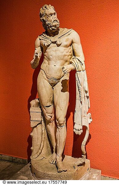 Marmorstatue des Mars  Perge  römische Periode  Halle der Götter  Archäologisches Museum  Antalya  Türkei  Antalya  Türkei  Asien