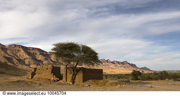 Marokko  ländliche Landschaft zwischen Oarzatate und Zagora