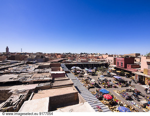 Marokko  Marrakesch  Blick auf den Souq