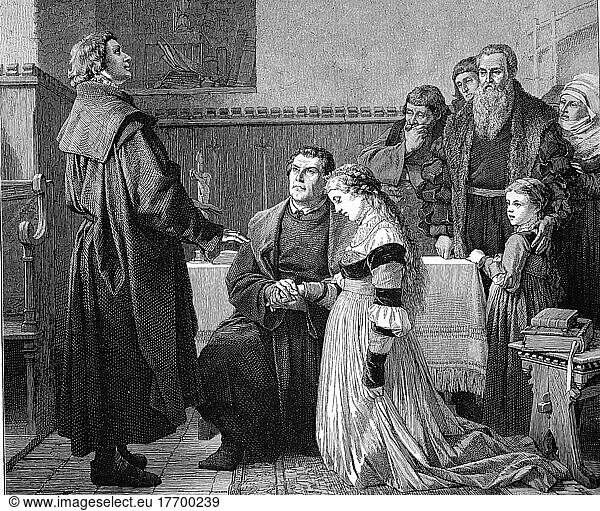 Martin Luther 19. Jahrhundert,Abbildung,alt,BerlinWedding,Berlin