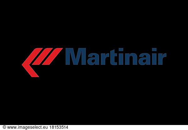 Martinair  Logo  Schwarzer Hintergrund