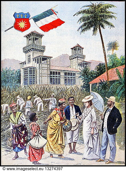 Martinique  a French colony  has its pavilion  at the Exposition Universelle of 1900
