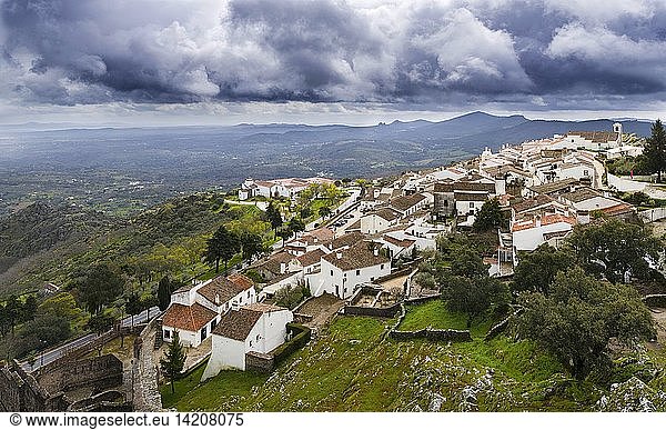 Marvao a famous medieval mountain village and tourist attraction in the Alentejo. Europe  Southern Europe  Portugal  Alentejo