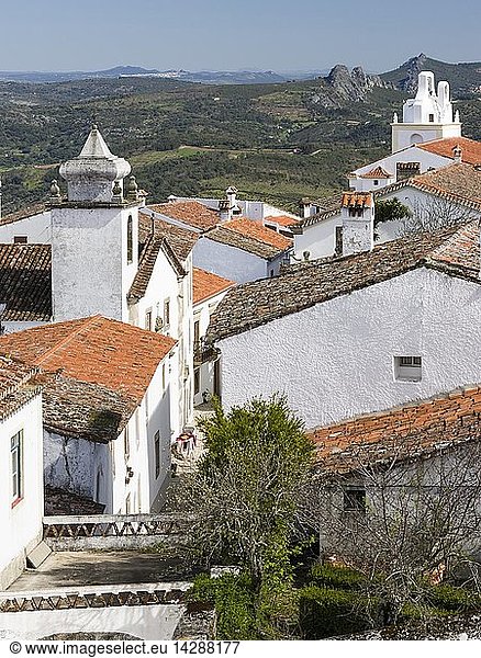 Marvao a famous medieval mountain village and tourist attraction in the Alentejo. Europe  Southern Europe  Portugal  Alentejo