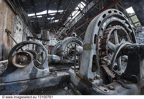 Maschinen in aufgegebener Industrie