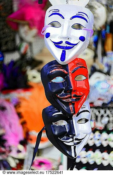 Masken  Andenken  Souvenirs  Venedig  Venetien  Italien  Europa
