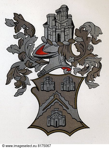 Masonic Arms Arms Granted To The Masons Company Of London 12Th Edward Iv 1472-3 Engraving From The Book The History Of Freemasonry Volume Ii Published By Thomas C. Jack London 1883