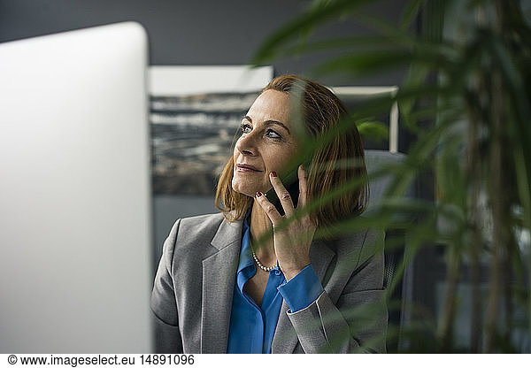 Mature businesswoman talking on the phone