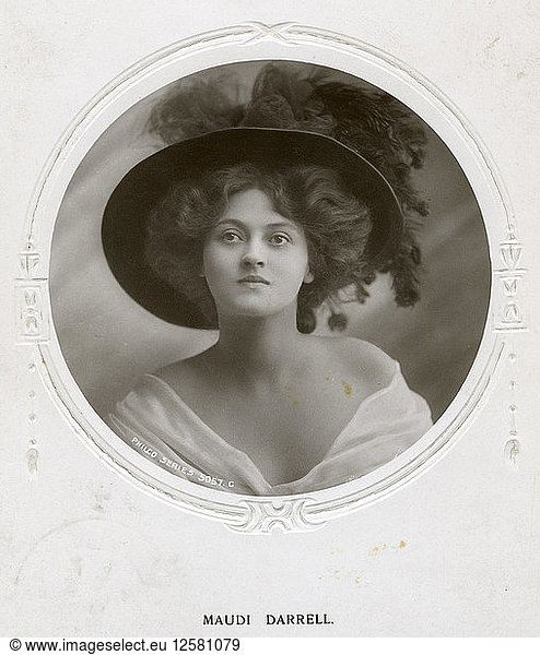 Maudi Darrell  British actress  c1908.Artist: Philco Publishing Company