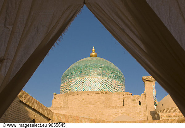 Mausoleum von Pahlavon Mahmud  in der Ichon Qala Festung  Khiva  Usbekistan  Zentralasien  Asien