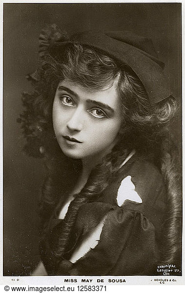 May de Sousa  American singer and actress  c1906.Artist: J Beagles & Co