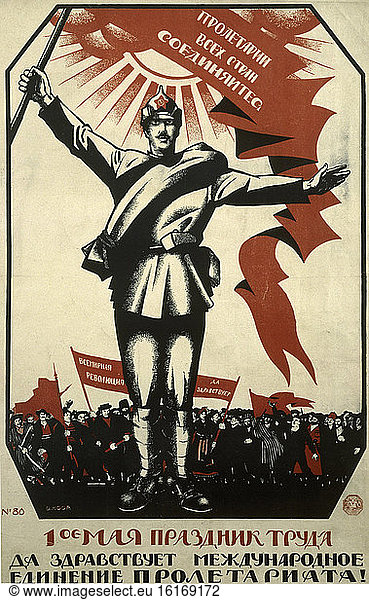 May placard Moscow  20s